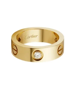 Nhẫn Nam Cartier Love Wedding Band 3 Diamonds B4032400 Màu Vàng Gold (Chế Tác) Size 58