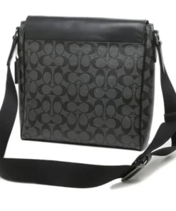 Túi Đeo Chéo Nam Coach Borsa A Tracolla Sullivan In Tela Esclusiva CC009 Màu Đen Xám