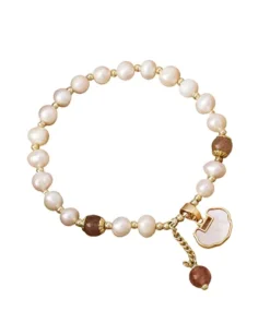 Vòng Đeo Tay Nữ Kya Jewel Pearl Elegance PB7 Màu Trắng