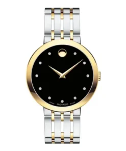 Đồng Hồ Nam Movado Esperanza Matte Watch 0607191 Màu Bạc Đen