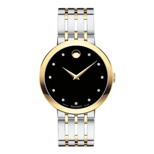 Đồng Hồ Nam Movado Esperanza Matte Watch 0607191 Màu Bạc Đen