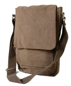 Túi Đeo Chéo Nam Rothco 5795 Vintage Canvas Military Tech Bag Màu Nâu