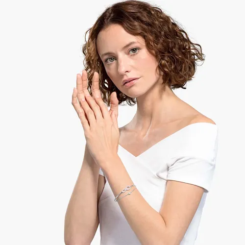 Swarovski Infinity Bangle, White_4