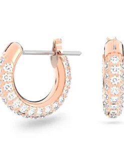Khuyên Tai Swarovski Stone Hoop Rose Gold Earrings 5636531 Màu Vàng Hồng