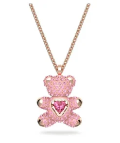 Dây Chuyền Nữ Swarovski Teddy Pendant Bear, Pink, Rose Gold-Tone Plated 5642976 Màu Vàng Hồng