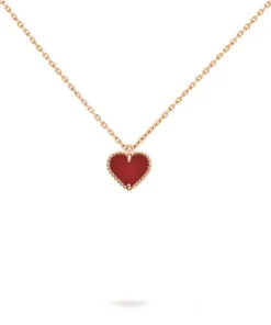 Dây Chuyền Nữ Van Cleef & Arpels Sweet Hearts Pendant VCARN59N00 Màu Vàng Hồng (Chế Tác)