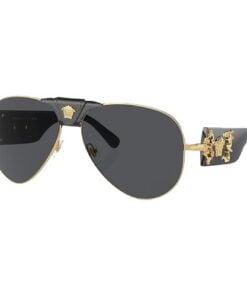 Kính Mát Nam Versace Medusa Gold VE2150 Màu Đen
